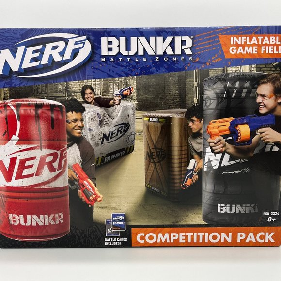 Nerf Toys Nerf Bunkr Battle Zones Competition Pack Inflatable Game